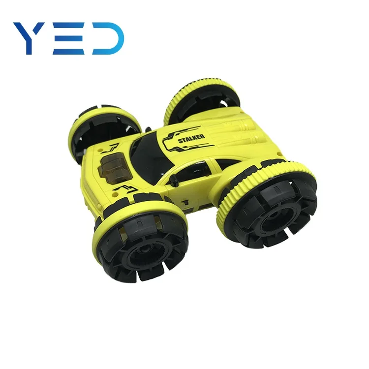 Hot sale  12km/h High Speed Remote Control Twited RC Vehicle 360 Degree Rotation Double Side Drift RC Stunt Car