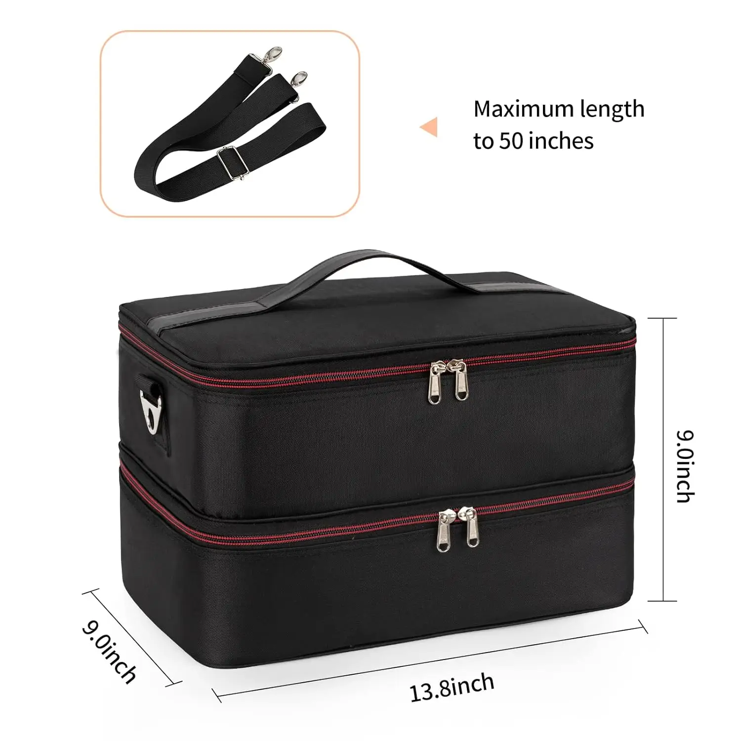 Waterproof Cosmetic Accessories Storage Bag Nail Tech Bottles Holder Bag Ethereal Nail Polish Organizer