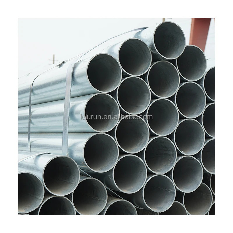 Hot Selling 6m ERW round Galvanized Steel Tube Hot DIP Z275 Zinc Coating ASTM S275jr Z120 Z275 25mm Gi Pipe