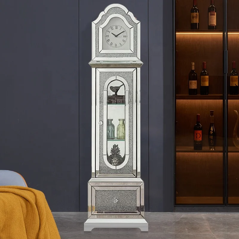 Горячая распродажа, мебель для гостиной, зеркальные стоячие часы, напольные часы, домашний декор
