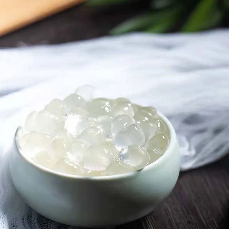 Food additives Instant tasteless Popping Boba  for fruit tea, dessert, milk shake, smoothies