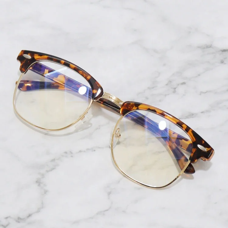 Half Frame Fashion Computer Game Glasses River Cheap Men Women Wholesale Custom Anti Blue Light Block for Optical