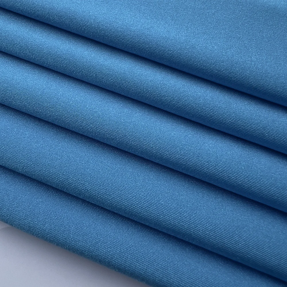 Multi-Specification Elastic Nylon Spandex Fabric for Swimwear Four Sided Glossy Sports Stretch Soft Hand Feel Dresses Sportswear