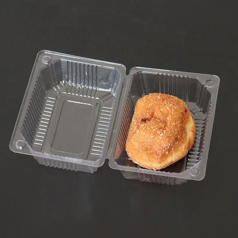 Transparent Take Away Food Box Packaging Plastic Containers Manufacture Cake Container