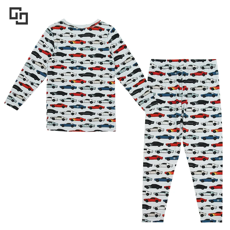 Bamboo Fiber Kids Pajamas custom print design outfit fall winter Children Pajamas