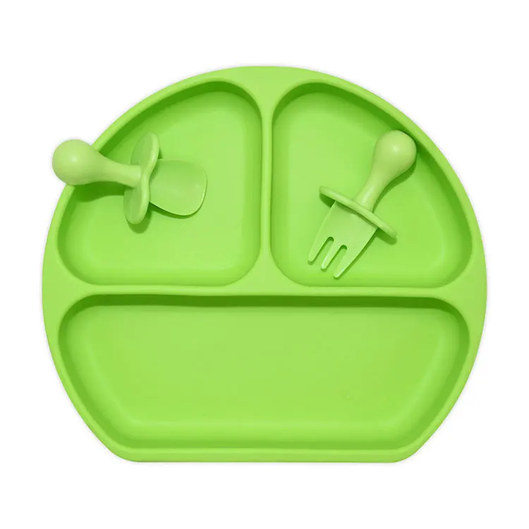 New BPA Free Toddler Utensils Feeding Set Soft Silicone Baby Spoon and Fork