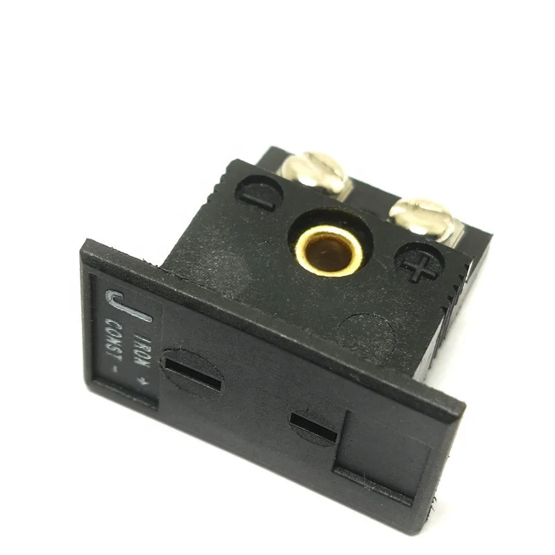 High quality K/T/J/E/R/S type mini thermocouple connector panel female with low cost