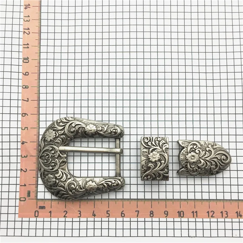 2022 Hot sale various widely used wholesale western 3pcs buckle set custom belt buckle