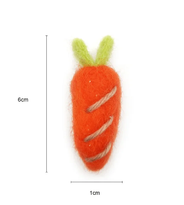 
Hot sale wool felting craft needle felt kitt felt poke carrot baby toy 