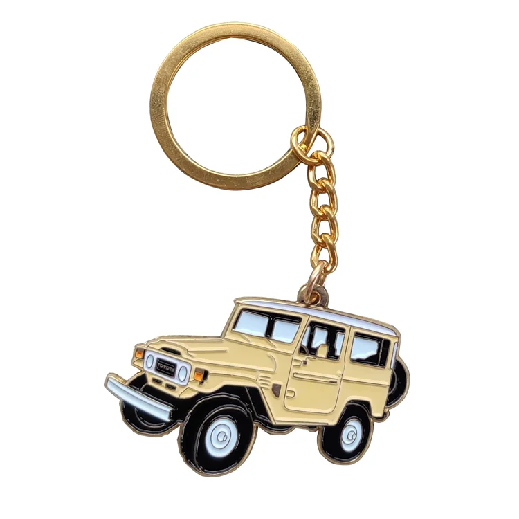 Factory price metal keychains custom logo design soft enamel keychain