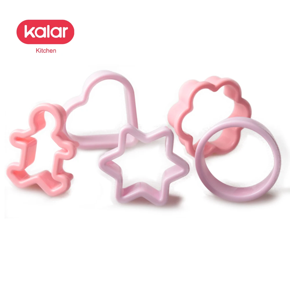 
Set of 5 plastic cake molds 