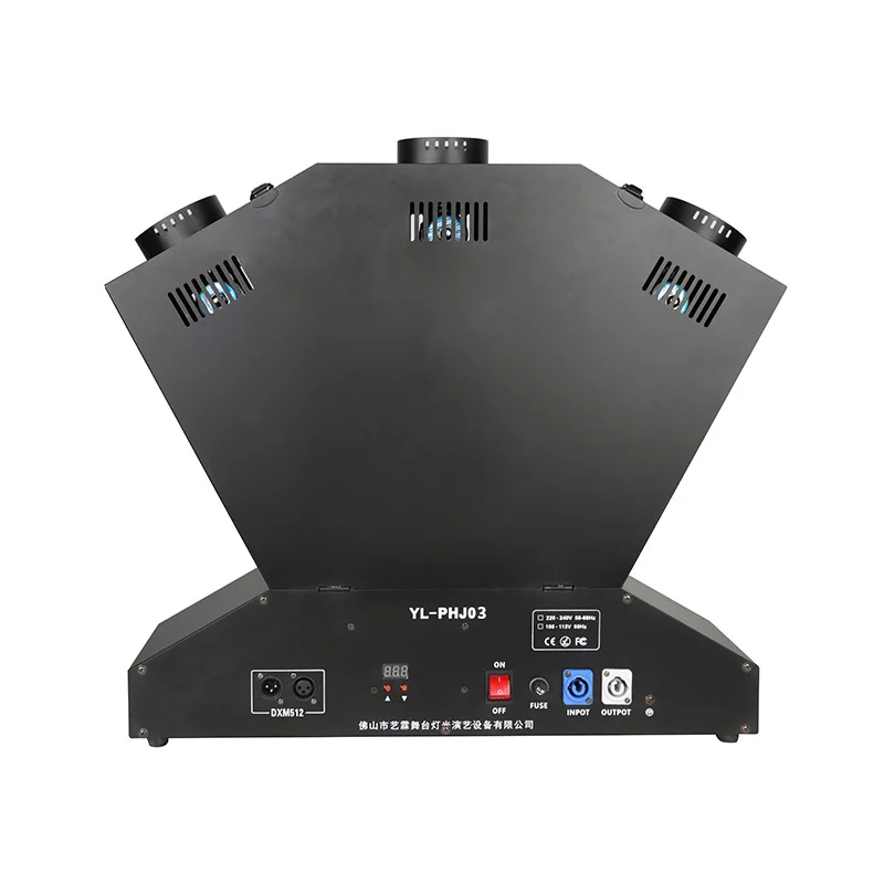 DMX Fire Thrower High Quality Corners Fireworks Machine Spray Sparkles DMX512 Three Heads Real Stage Effect Fire Machine