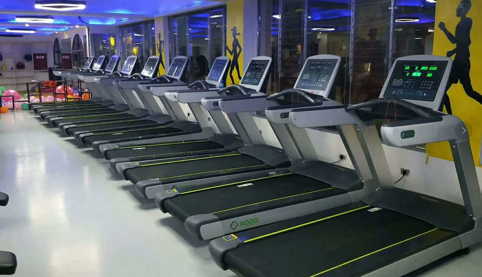 Commercial Gym Equipment MS-9000B Fitness Treadmill with LCD Display TV Motor Driven Commercial Running Treadmill