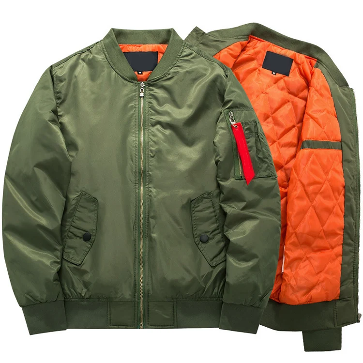New Design High Quality Embroidery Pattern Aviator Jackets Custom Men Bomber Jacket