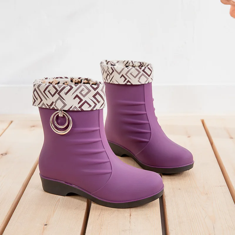 New Product Ideas 2023 Non Slip Waterproof Rain Boots Short Tube Rain Boots Women Shoes Waterproof