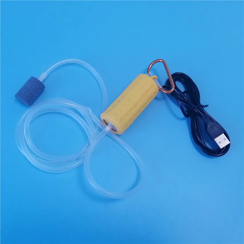 Portable Easy Carrier Smallest Dosing Mini Aquarium Usb Fish Tank Aquatic Quietest Oxygen Air Pump 2W