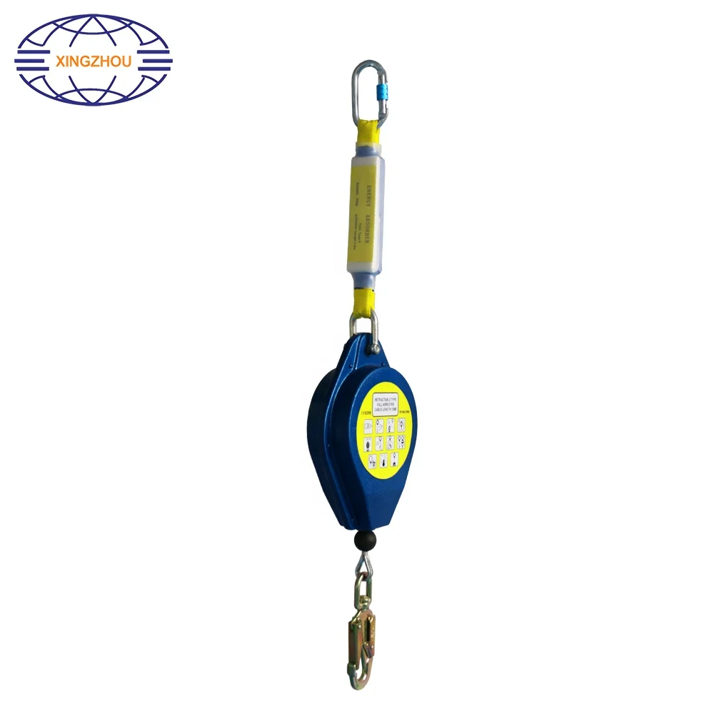 25m Safety Retractable Fall Arrester Anti-fall Protection Self Retracting Lifeline