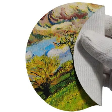 HUAYI 380gsm Poly Cotton Glossy Solvent Printing Inkjet Canvas