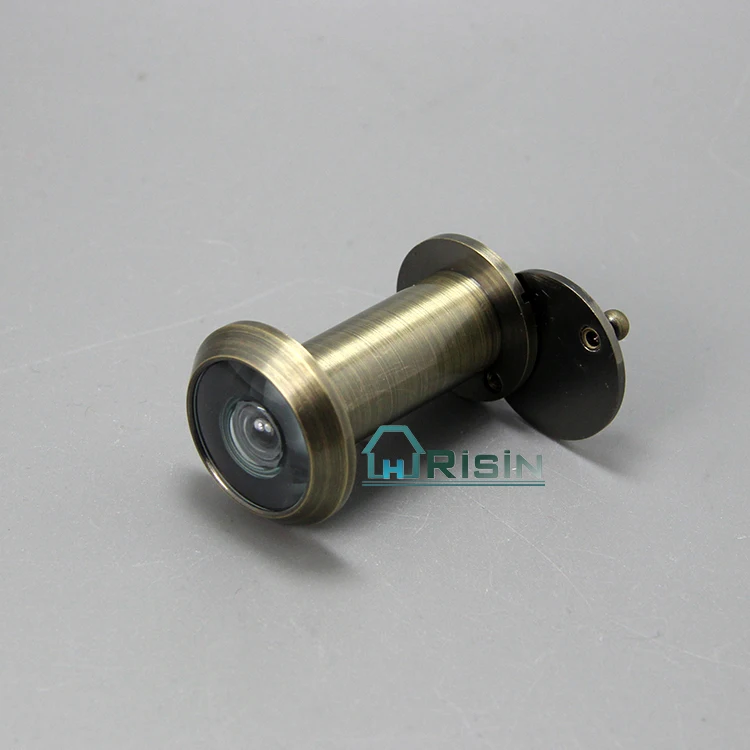 200 Degree Antique Brass Security Door Viewer Peephole