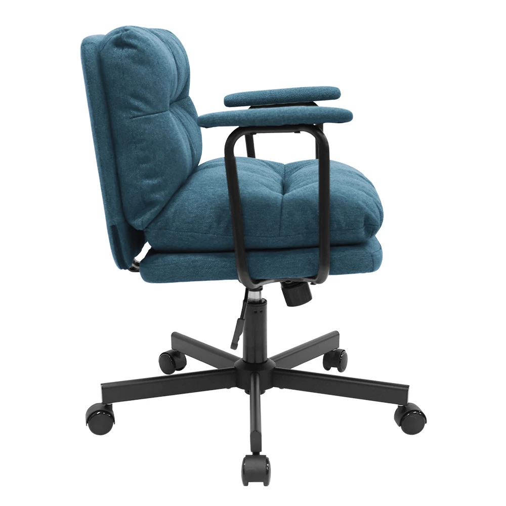 Modern Lift Chair for Small Office & Home Fabric Vanity Desk Chair for Bedroom Computer Office Furniture