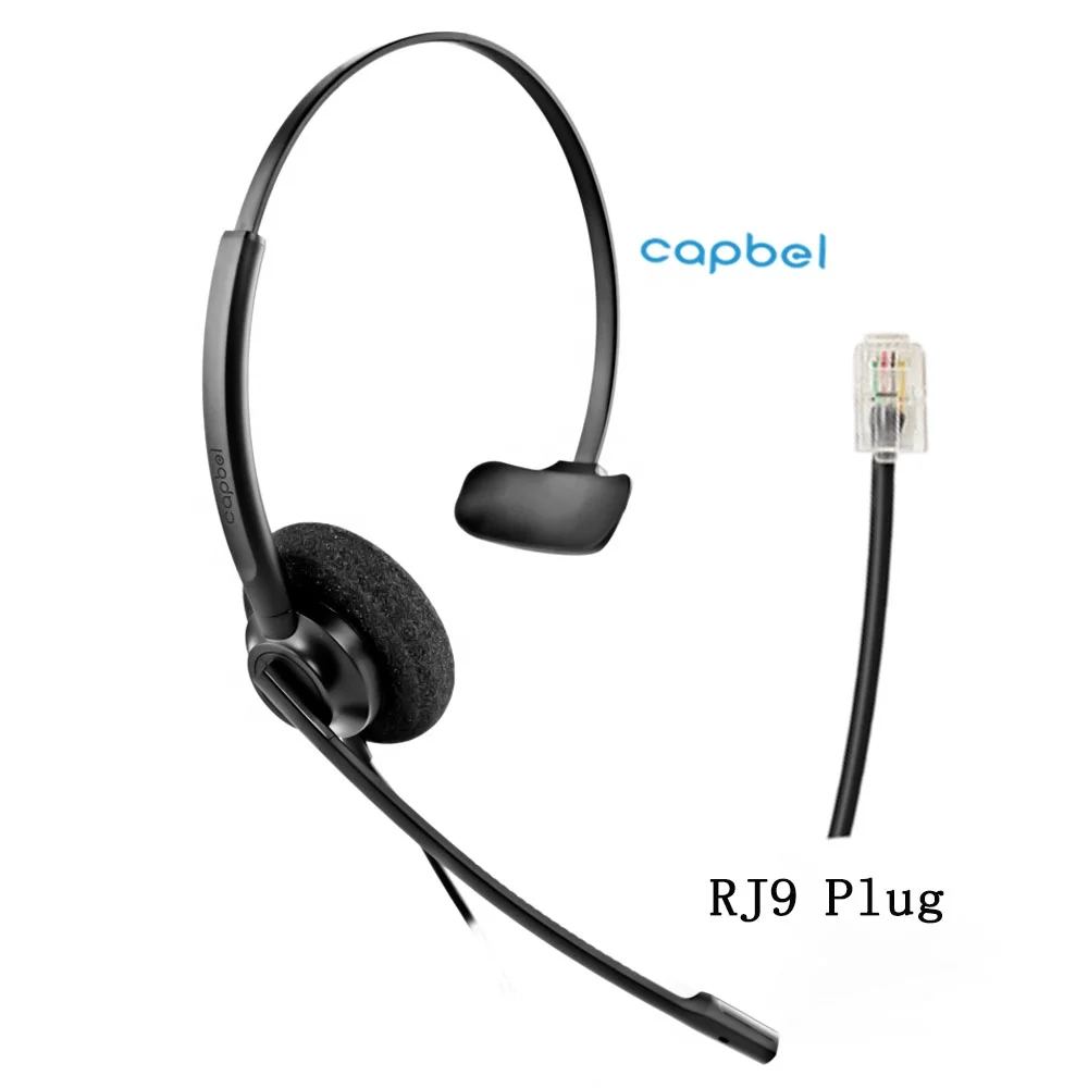 Quality Assurance Professional Singlesided Call Center Telephone Headset for Phone Center IP With Noise Cancel Microphone