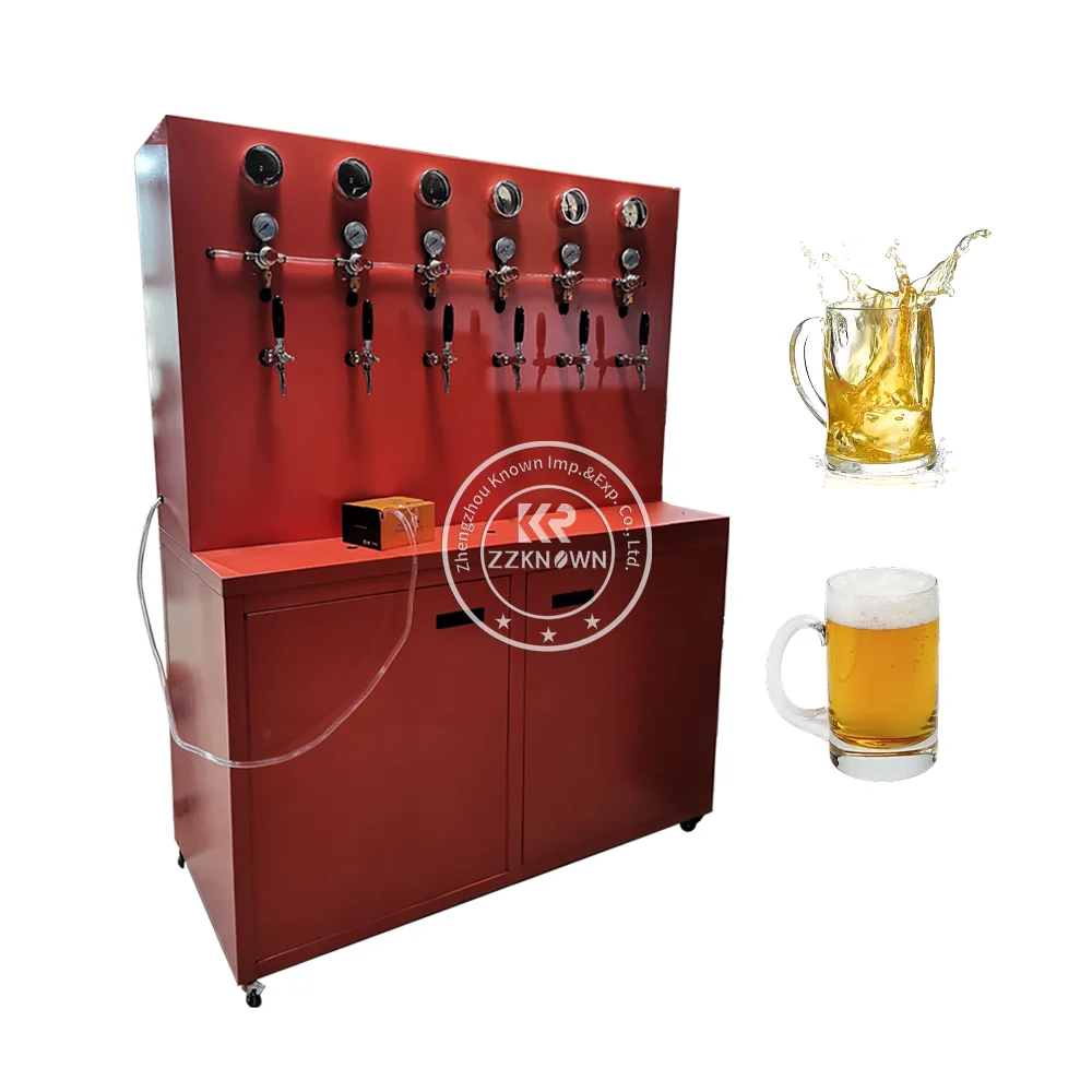 2024 Cold Drink Dispenser Stainless Steel Beer Tower Beverage Dispenser Machine With Stand And Spigot For Party