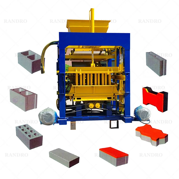 RANDRO automatic cement paving brick making machine small brick making machine south africa