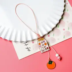 2023 New Lucky Good luck Persimmon Ruyi mobile phone small pendant ornament mobile phone lanyard wholesale for all smartphones