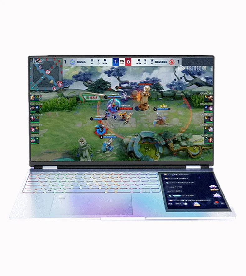 Low price hot sale personal and home dual-screen laptop 15.6-inch + 7-inch business office learning education gaming laptop