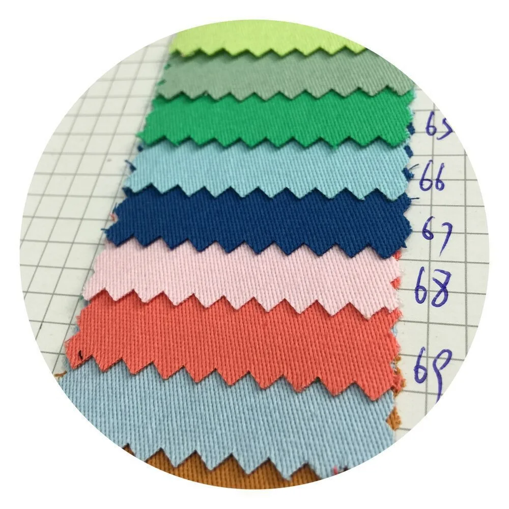 Medium thick canvas twill fabric for shirt work uniform polyester cotton fabric