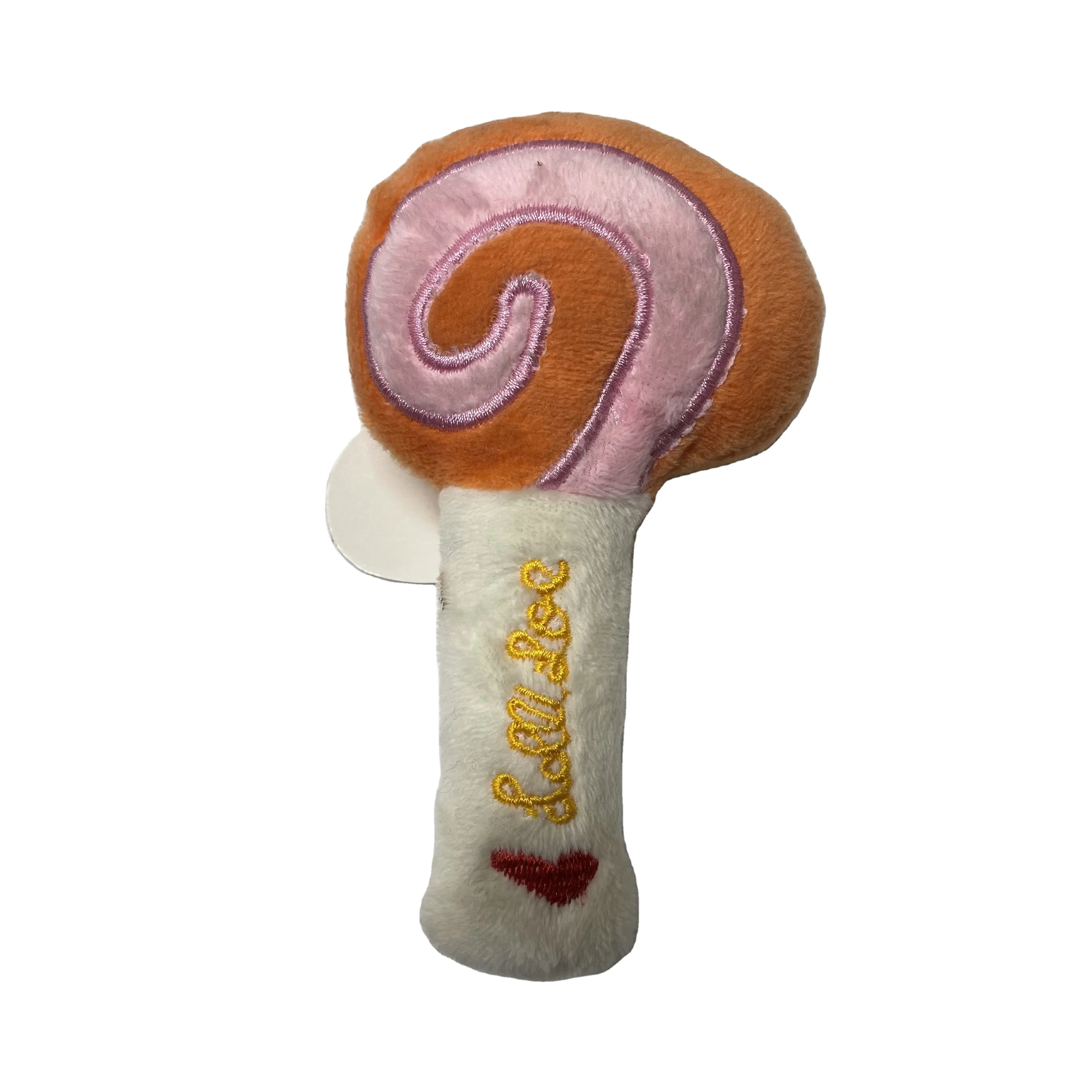 Wholesale Eco Friendly Custom Cute Dog Stick Toy Durable Tomato Radish Lollipop Soft Pet Toy Plush Toy For Dogs Squeaky