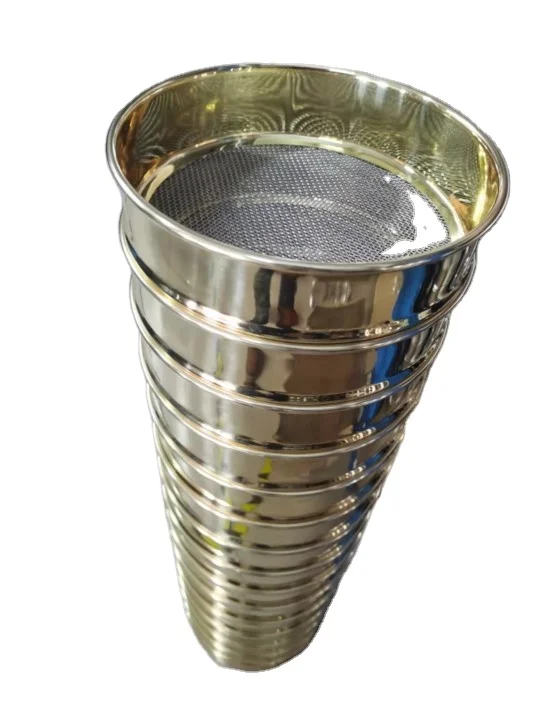 Laboratory 3 5 10 15 20 25 50 Micron Stainless Steel Wire Mesh Test Soil Sieves