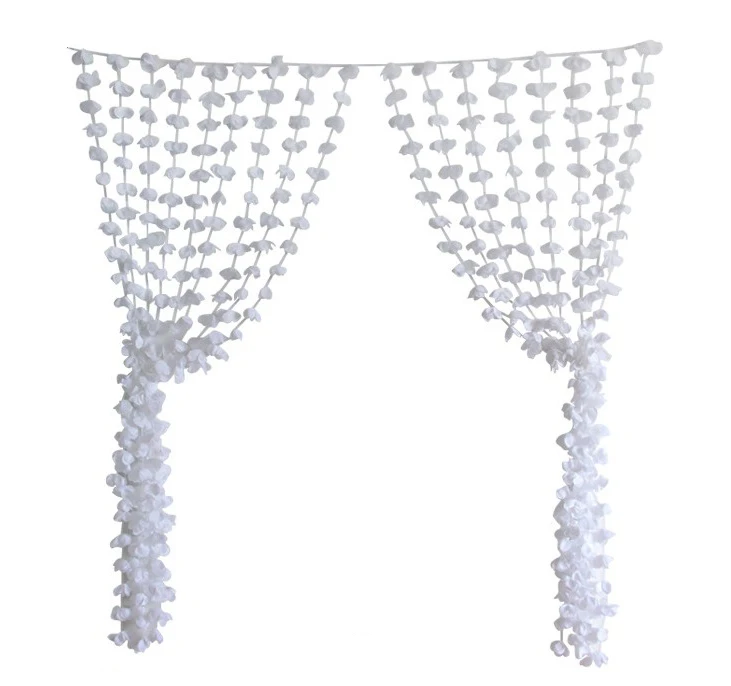 Белые полосы свадебные цветы Шноркель свадебное украшение фон шторы