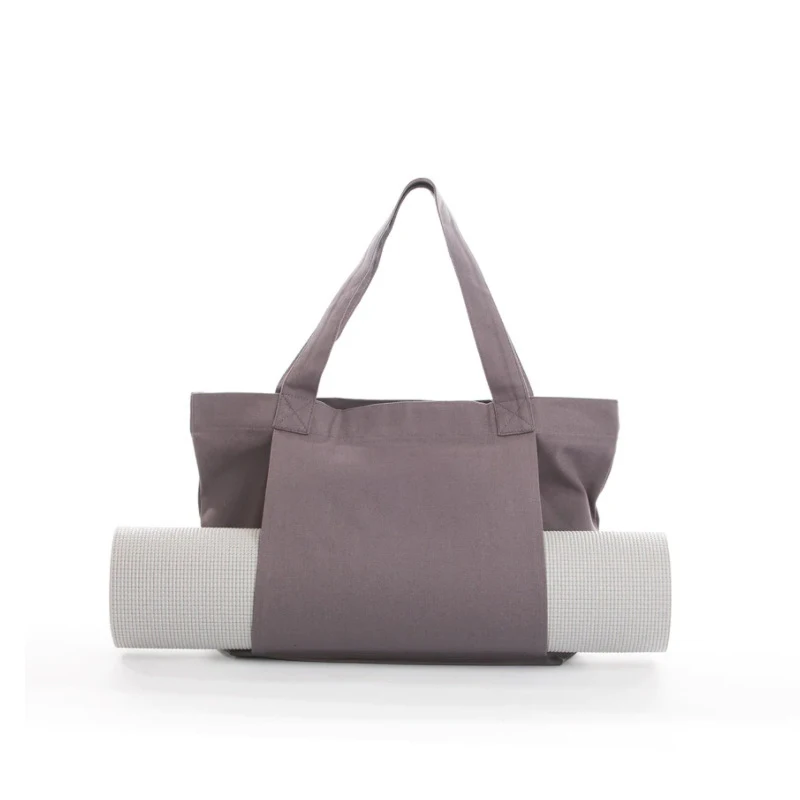 Wholesale Custom Logo Canvas Yoga Matt Bags Basic Tote Bag Eco Handmade Market Bag With Pocket