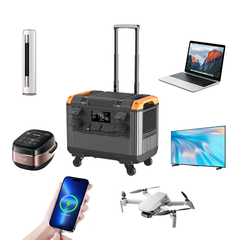 3000W 2688Wh Lithium Battery Super Capacity Solar Charged Generator For Home Portable Power Station