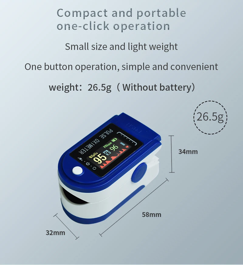 
OX-832 Portable monitor fingertip oximete blood oxygen saturation monitor pulse oximete electric meter 