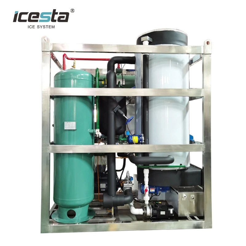Промышленный трубчатый льдогенератор Icesta, 2 тонны, 10 тонн, цена