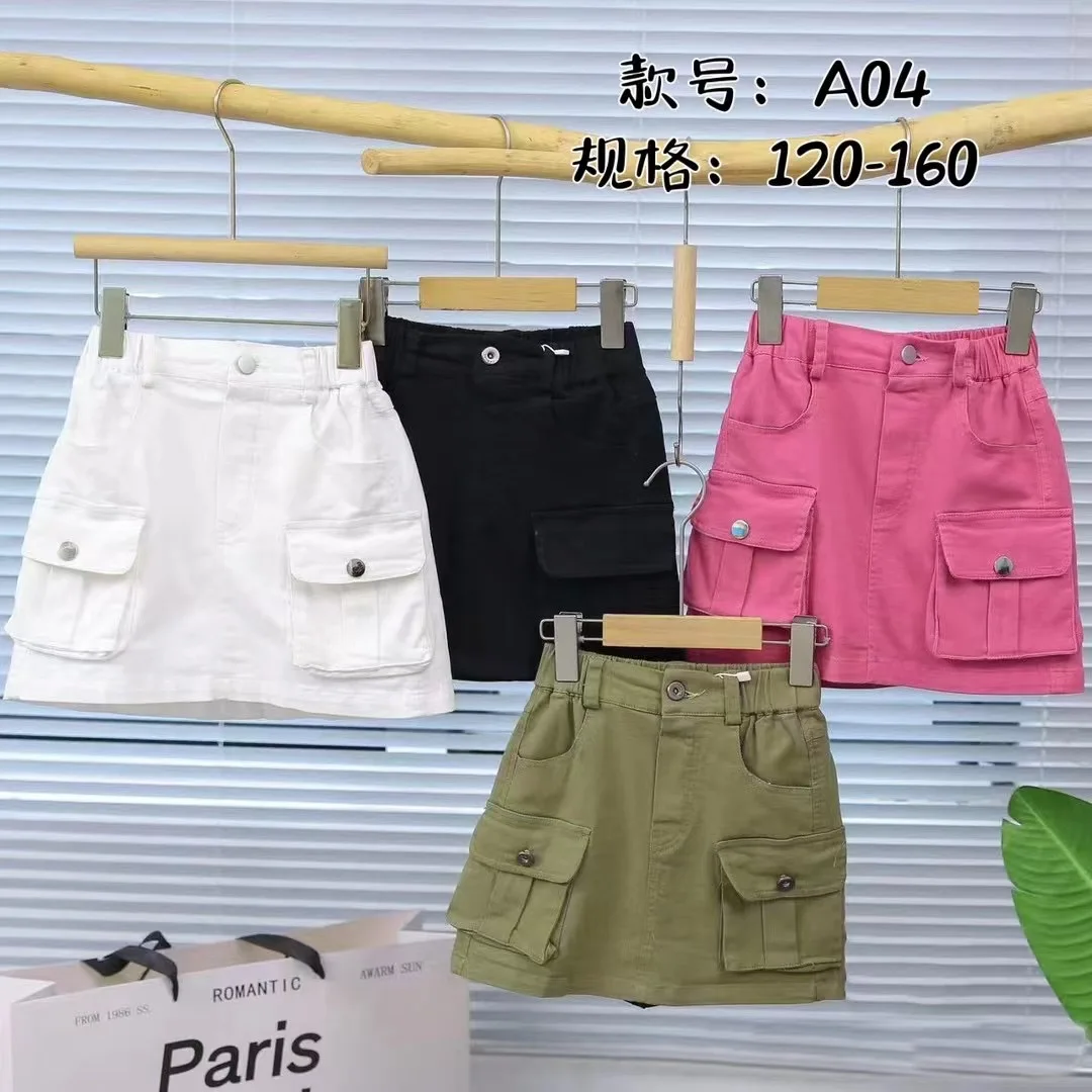 Wholesale Price Kids Clothing Cotton kids skirts High Quality Above Knee Girls Skirts