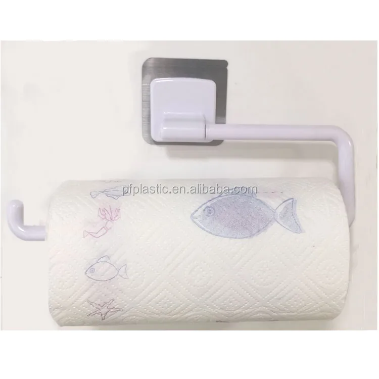 White Chrome Plastic wall mount paper towel roll tissue dispenser toilet paper holder