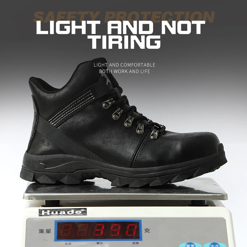 Dropshipping wholesale price winter safety shoe anti-smash high quality custom steel toe working boots