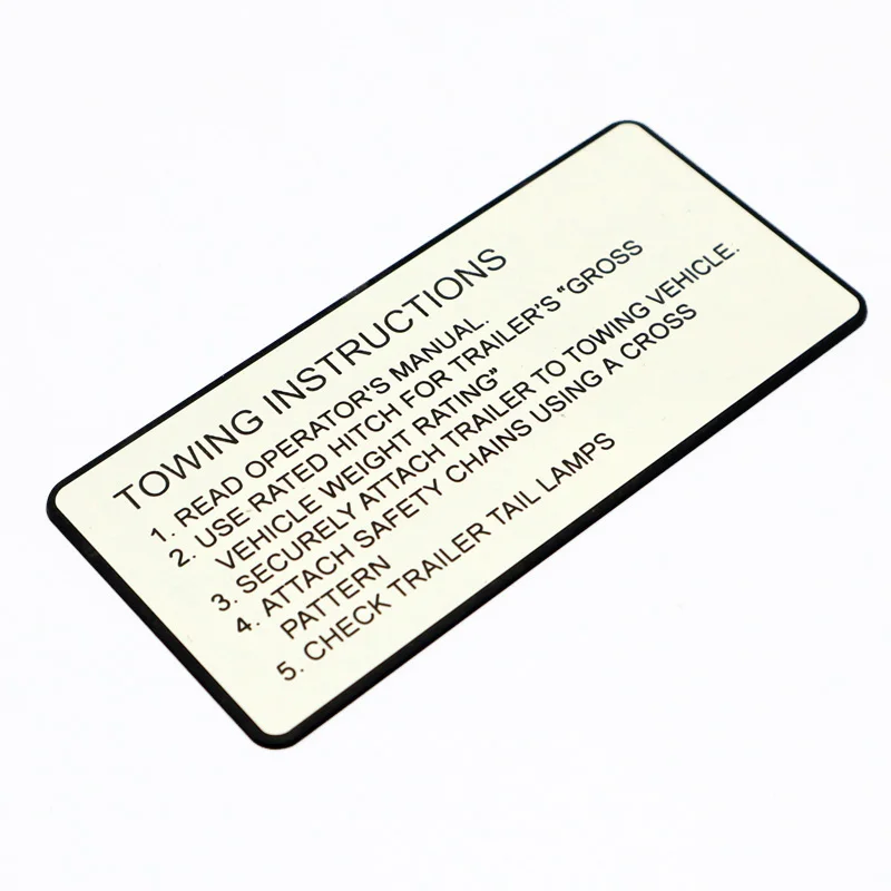 China Wholesale High Quality Engraved ABS  / Phenolic PV Solar Label Power System Tag