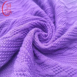 Custom order  polyester spandex  jacquard elastic stretch knitting fabric for sweater