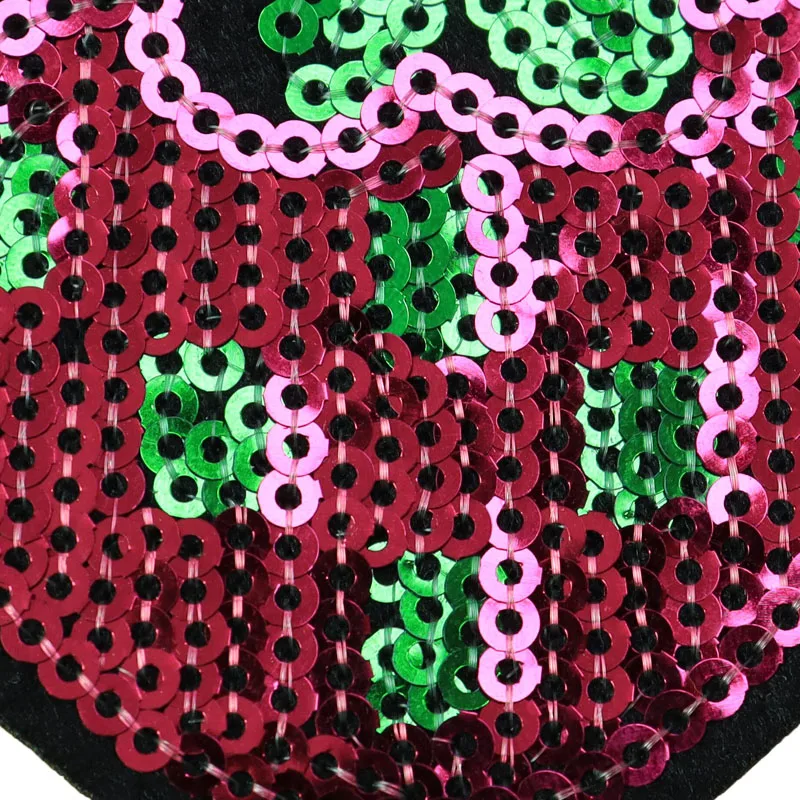 Custom Fruit Banana Sequin Iron On Patches Embroidered Sew-On Patches For Clothing