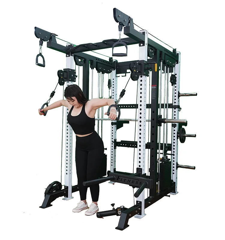 Comprehensive Multi-Function Trainer Station Various Fitness Exercises Equipment