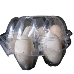 clear  6  12 cavity  plastic duck egg tray