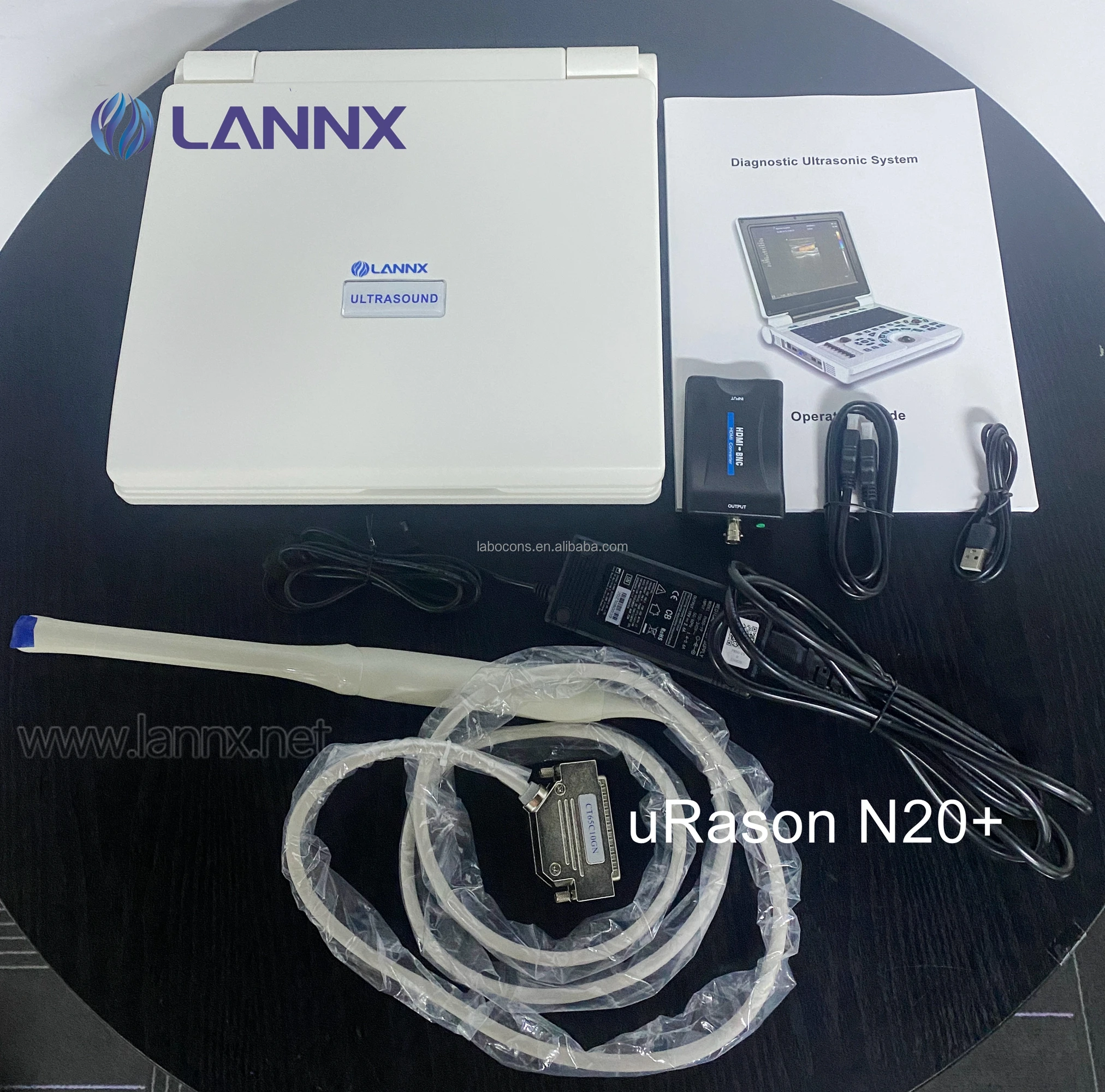 LANNX uRason N20+ Ecografo Digital Cardiac 2d 3d Ultrasound Scanner for pregnancy use USG Medical Echo Ultrasound Machine
