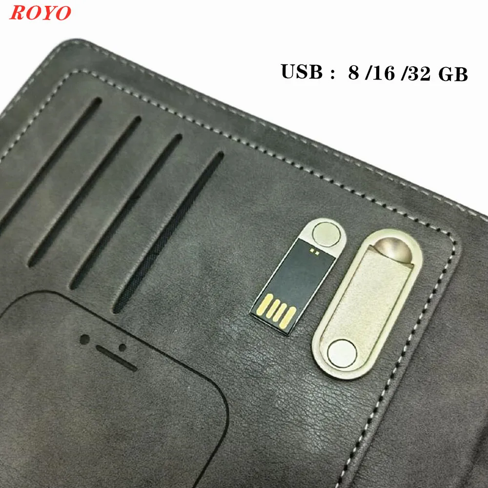 Luxury business smart diary notebook with power bank and usb flash drive inteligents notebook OEM gift set with pen set