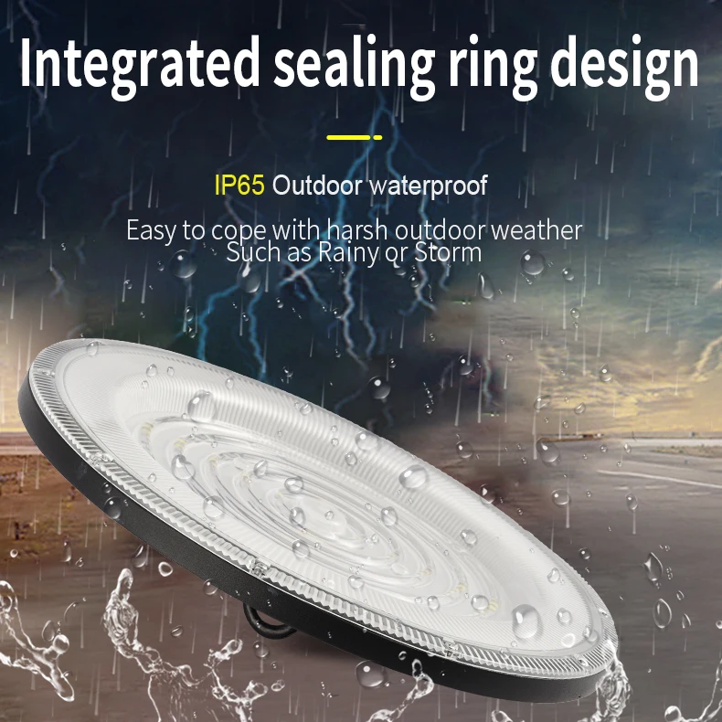 Badminton Court LED UFO Highbay Lights 100W 150W 200W Industrial Warehouse Gymnasium UFO Lighting Lamp High Bay Led Light