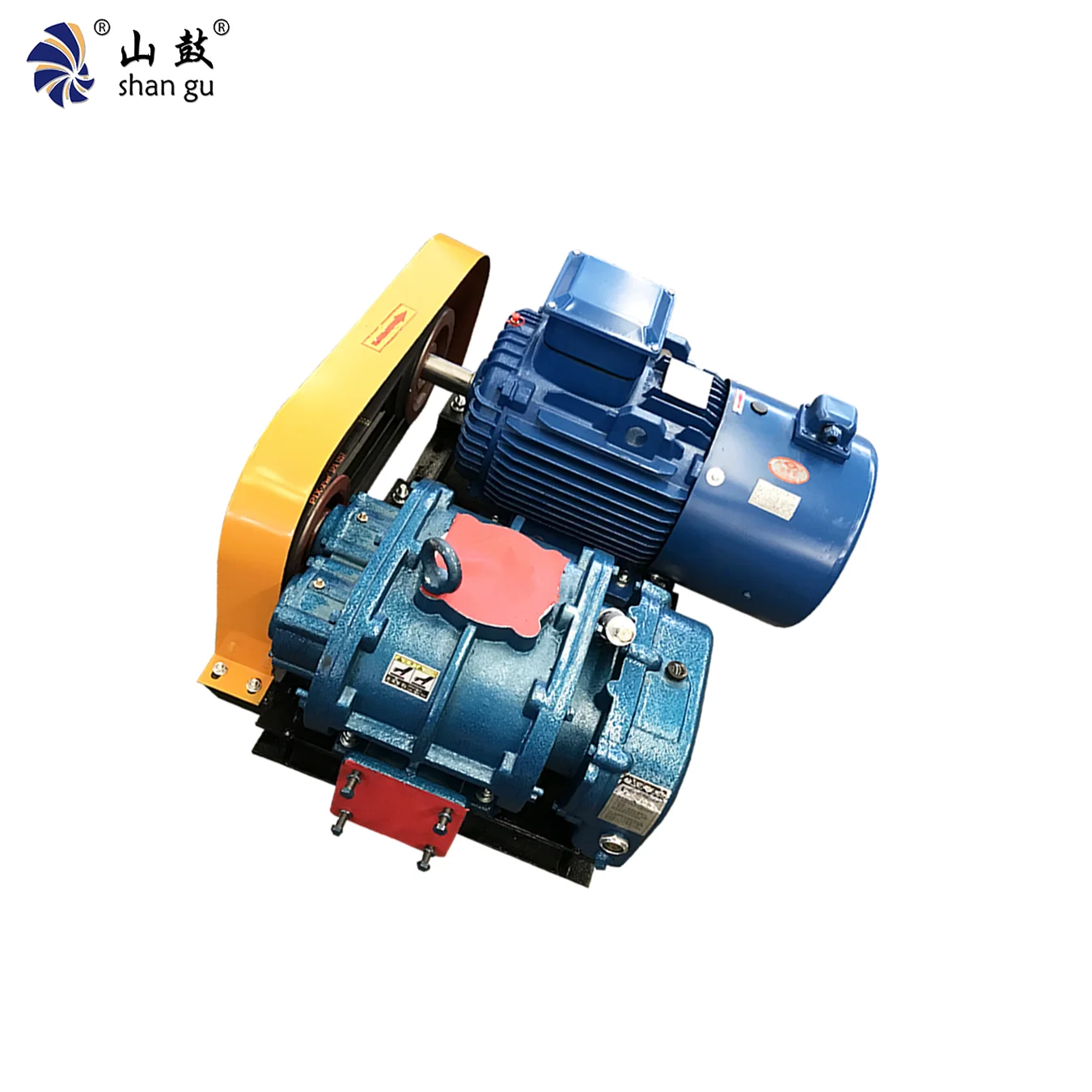 Промышленный воздуходувка Shangu с высоким давлением тремя лопастями RSR-100 воздушное охлаждение цементный химический малошумный воздуходувки для охлаждения воздуха