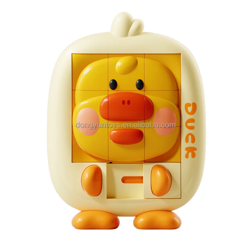 2023 hot Giiker Super SlideHuarong Road Sliding Puzzle Game Hand Strength Jigsaw Block Challenge duck dinosaur animal Board Game